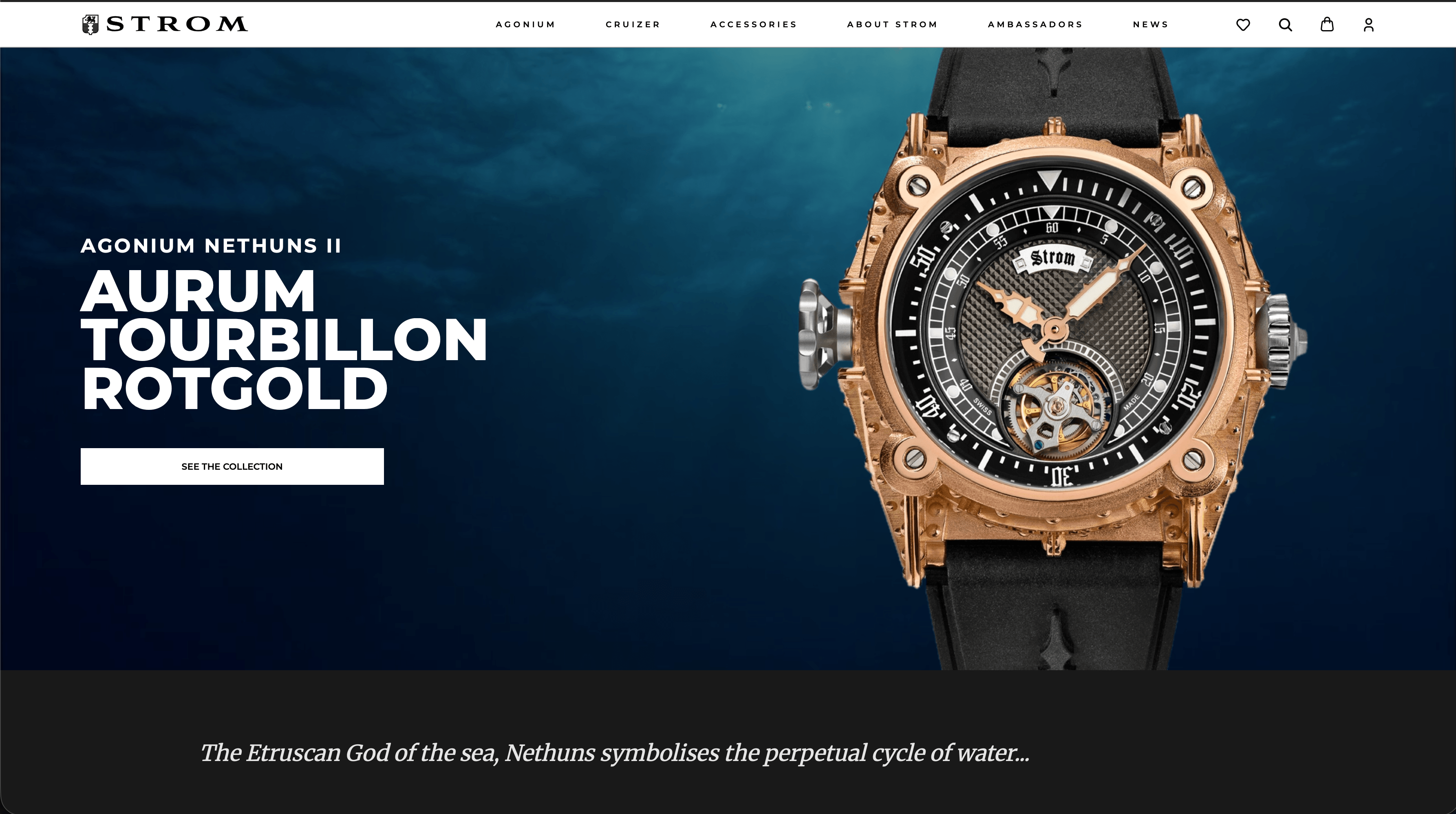 "Welcome to Our New Website – A New Era for STROM Prestige Swiss Timepieces AG!"