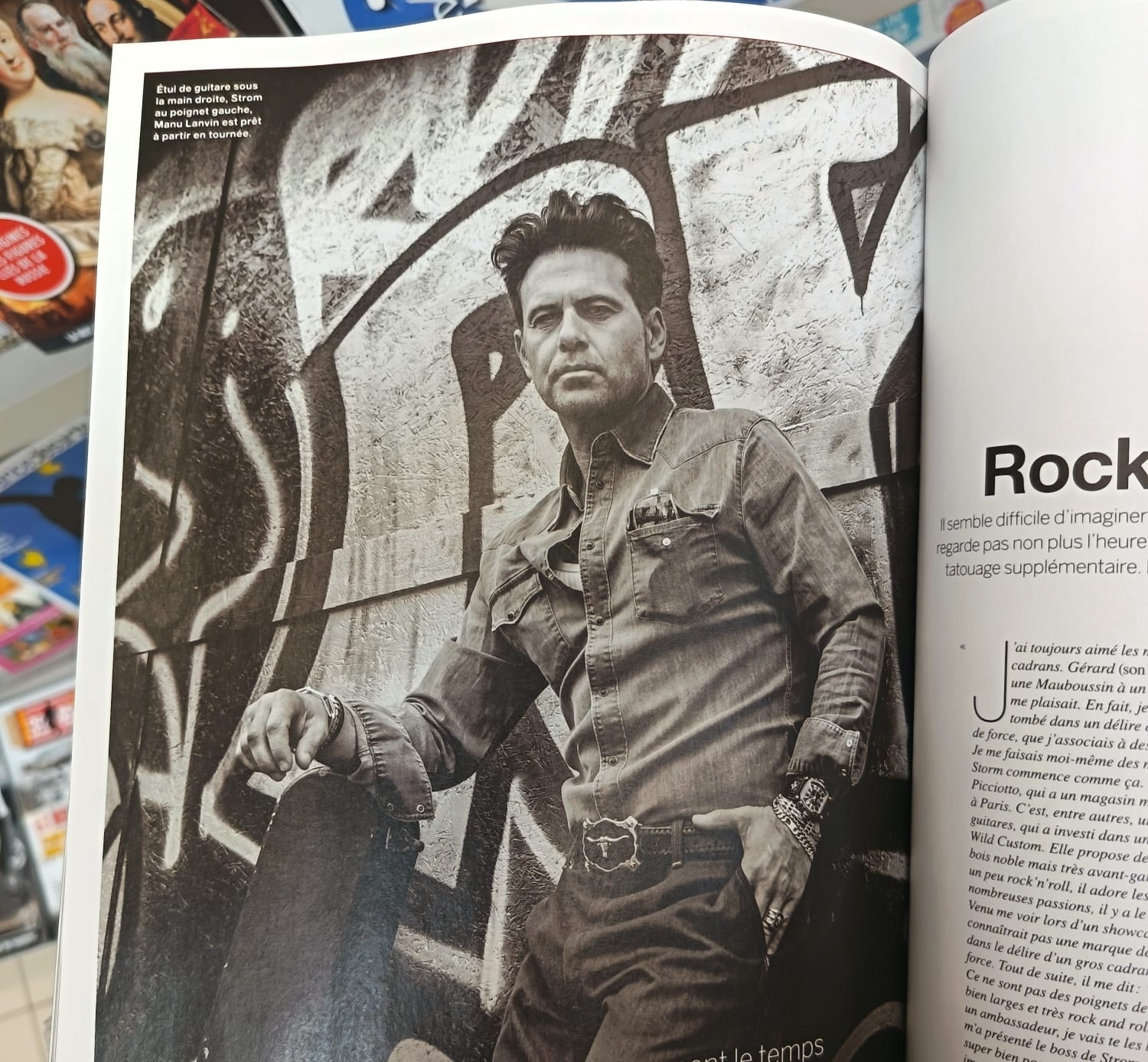 Brand Ambassador "Manu Lanvin" in Montre Heroes Magazine