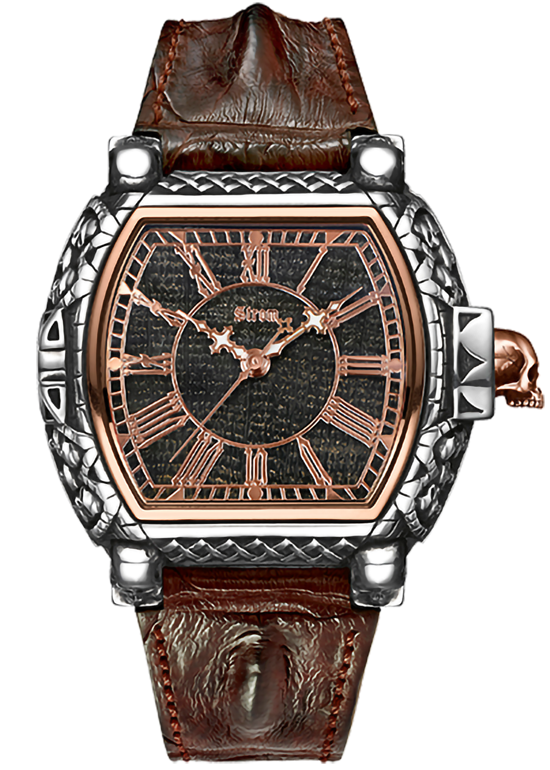 Strom Bog Oak, Silver 925 & 18ct. Red-Gold - Stromwatches